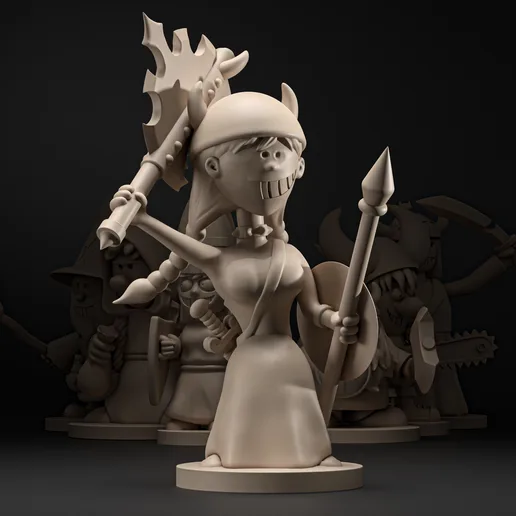 Munchkin Miniature #02 – Clover, the Warrior (Wild Axe Expansion)
