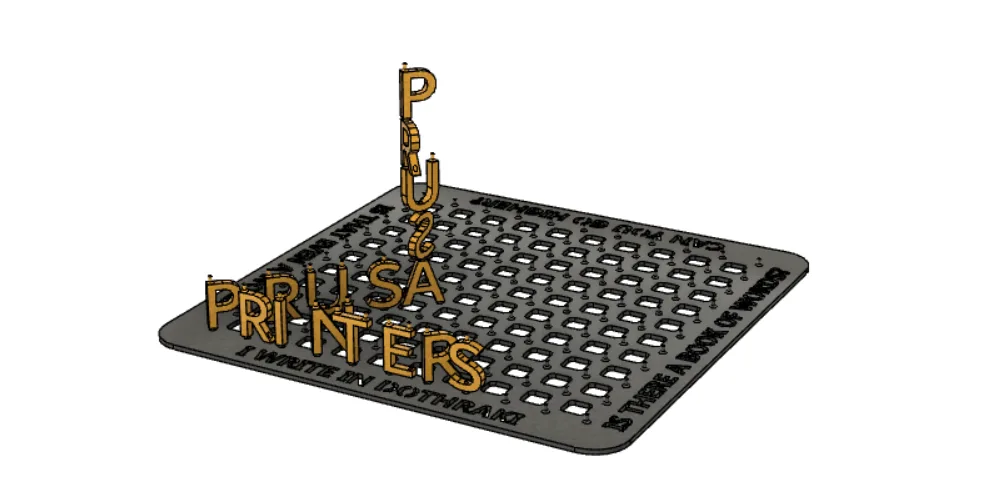 3D Printed Scrabble