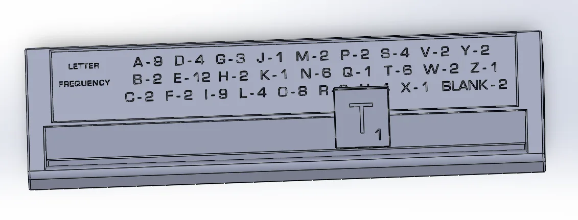 Scrabble Letter Tray