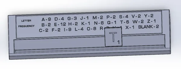 Scrabble Letter Tray