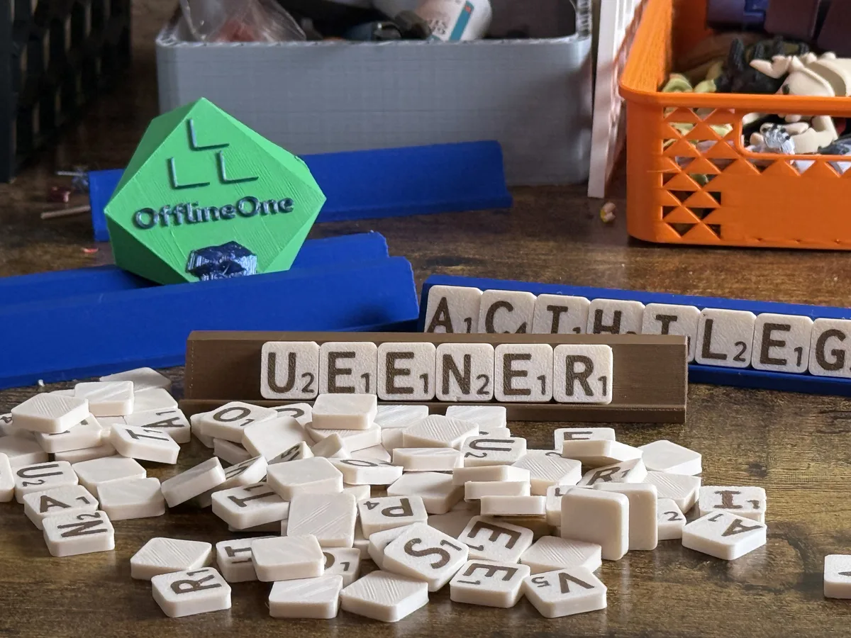 Scrabble replacement letter tiles (Correct size)