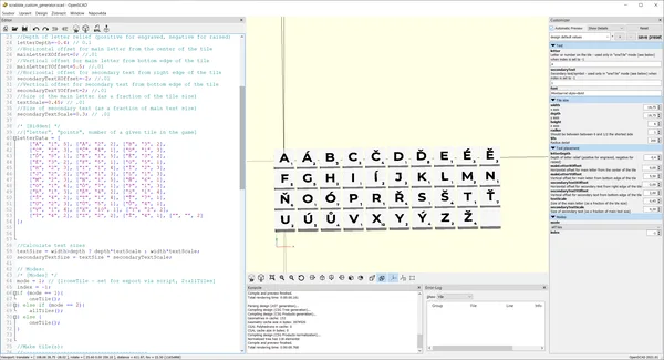 Custom scrabble tile generator (remix) + czech tiles
