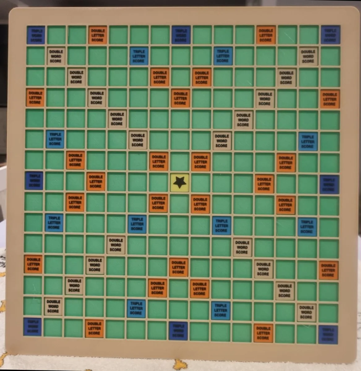 Rotating Scrabble Board for Big Printers.