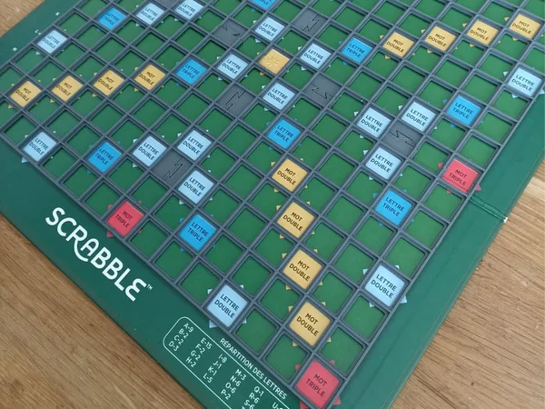 four-part scrabble grid