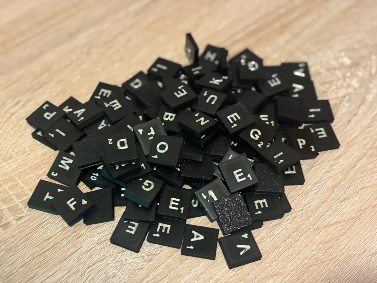 Complete Scrabble Tile Set