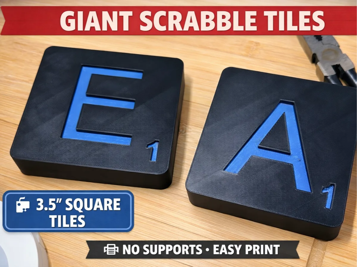 Giant Scrabble Tiles – Full 100-Piece Set