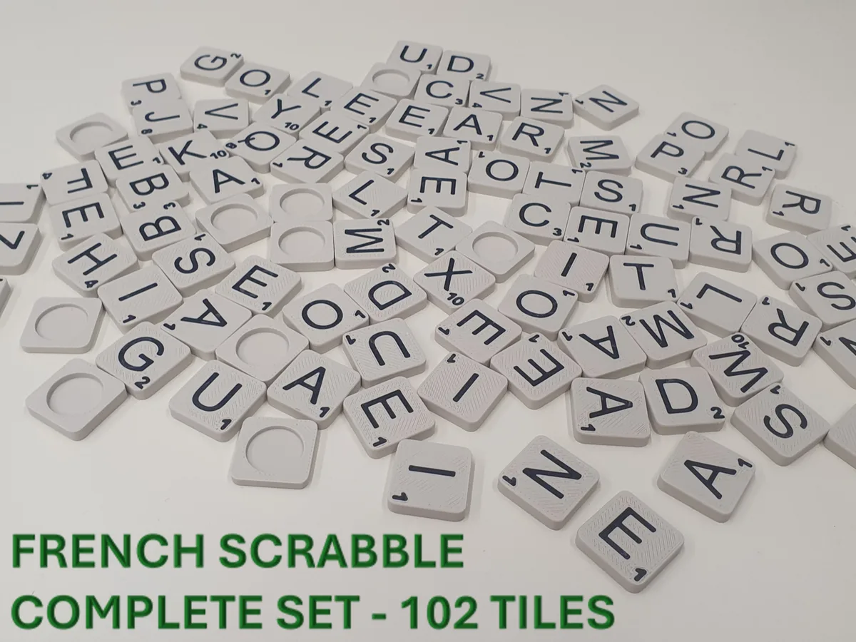 French Scrabble Tiles - Customizable