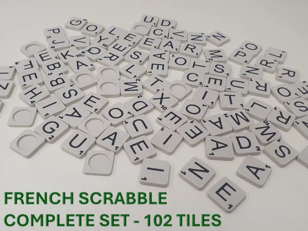 French Scrabble Tiles - Customizable