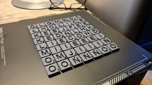 Scrabble tiles in Polish language (Polski)