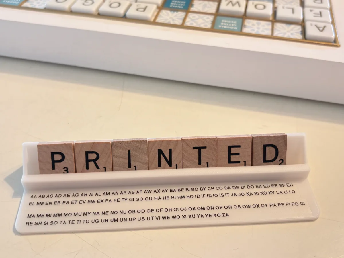 Spill-proof Scrabble Tile Rack