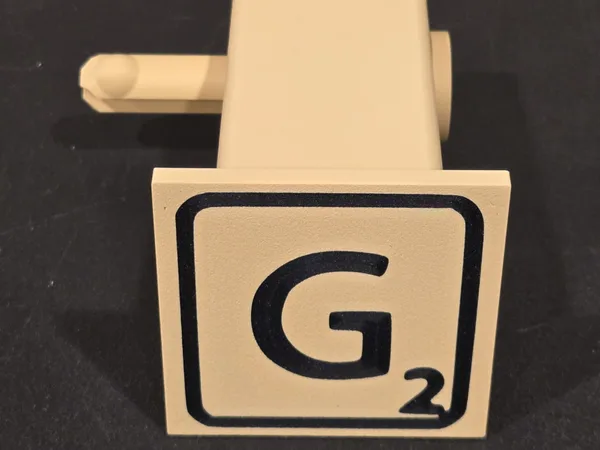 Scrabble Tile Letter "G" 2" hitch cover