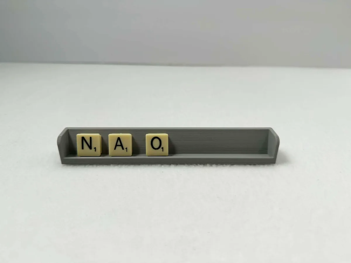 Scrabble tile stand