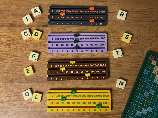 Slider Scoreboard for Board Games Scrabble Tracker