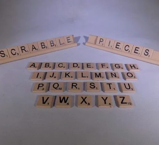 SCRABBLE Pieces and Rack