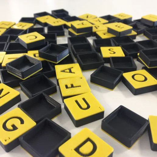 Spanish Scrabble Chips