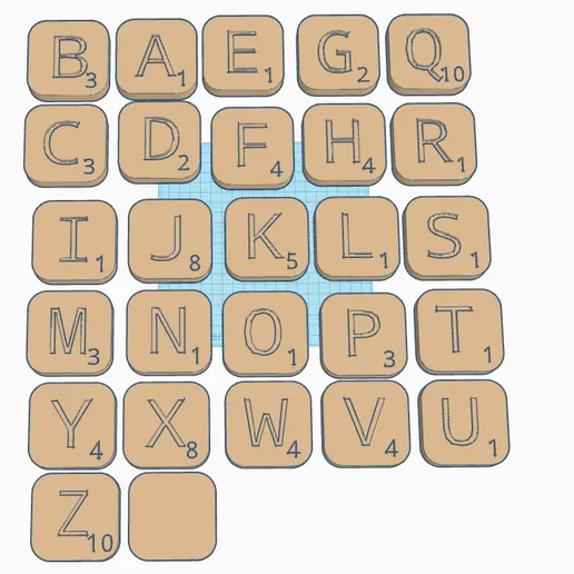 Scrabble Squares - 3 inch - English