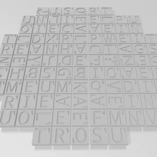 French scrabble letters