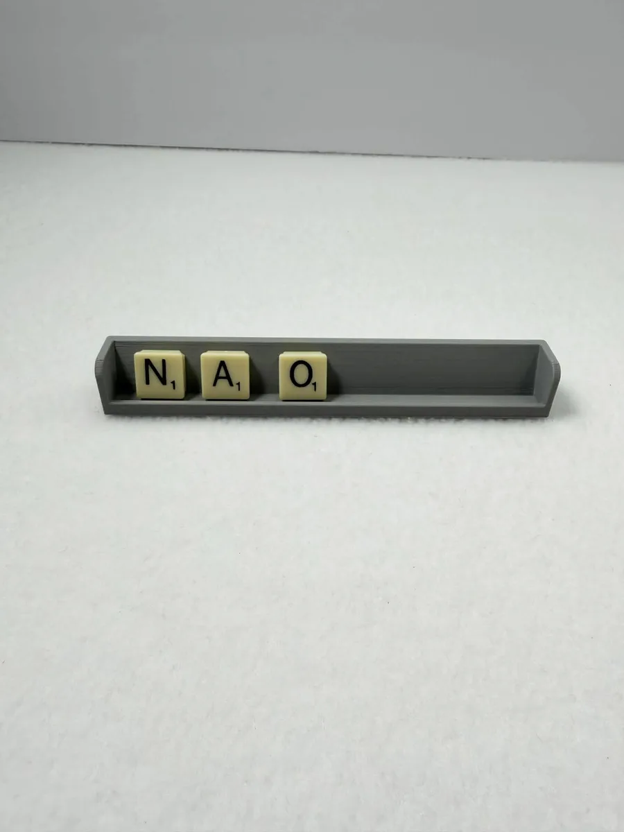 Scrabble tile stand