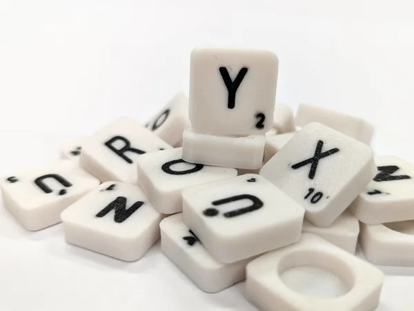 Scrabble letter tile/rock/stone - Y