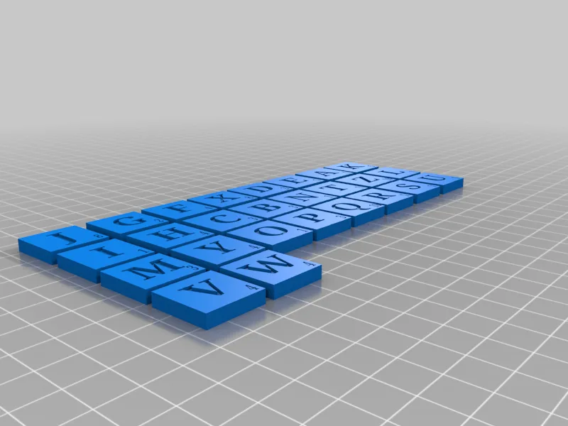 ABC scrabble tiles
