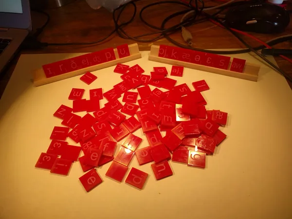 IPA Scrabble Tiles