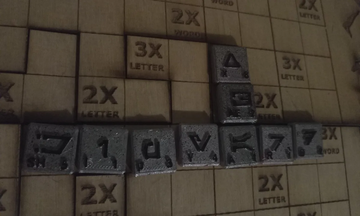 Star Wars "Aurebesh" scrabble