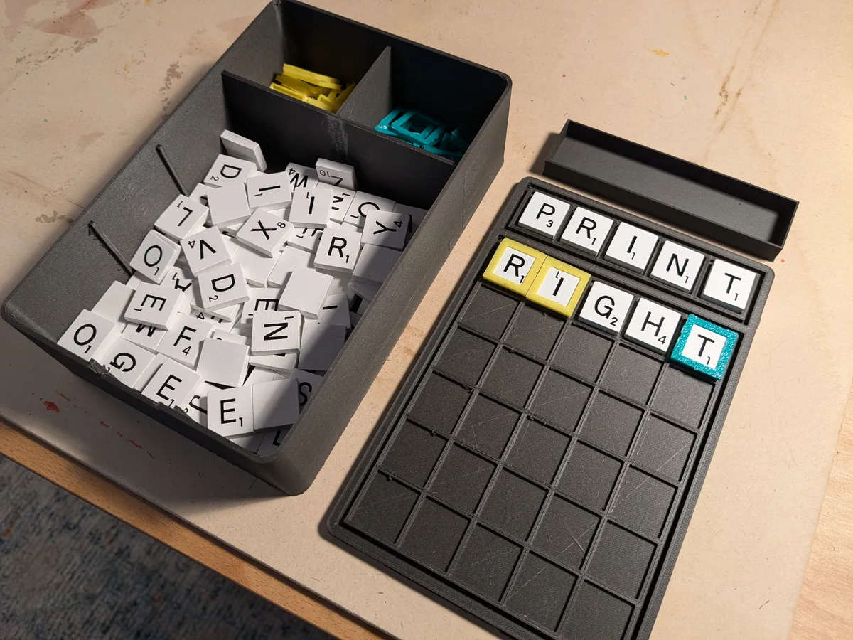 Worlde Board for 18x20mm US Scrabble Tiles