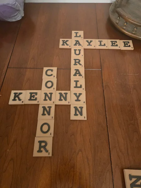 Scrabble Family Name Tiles, No AMS needed