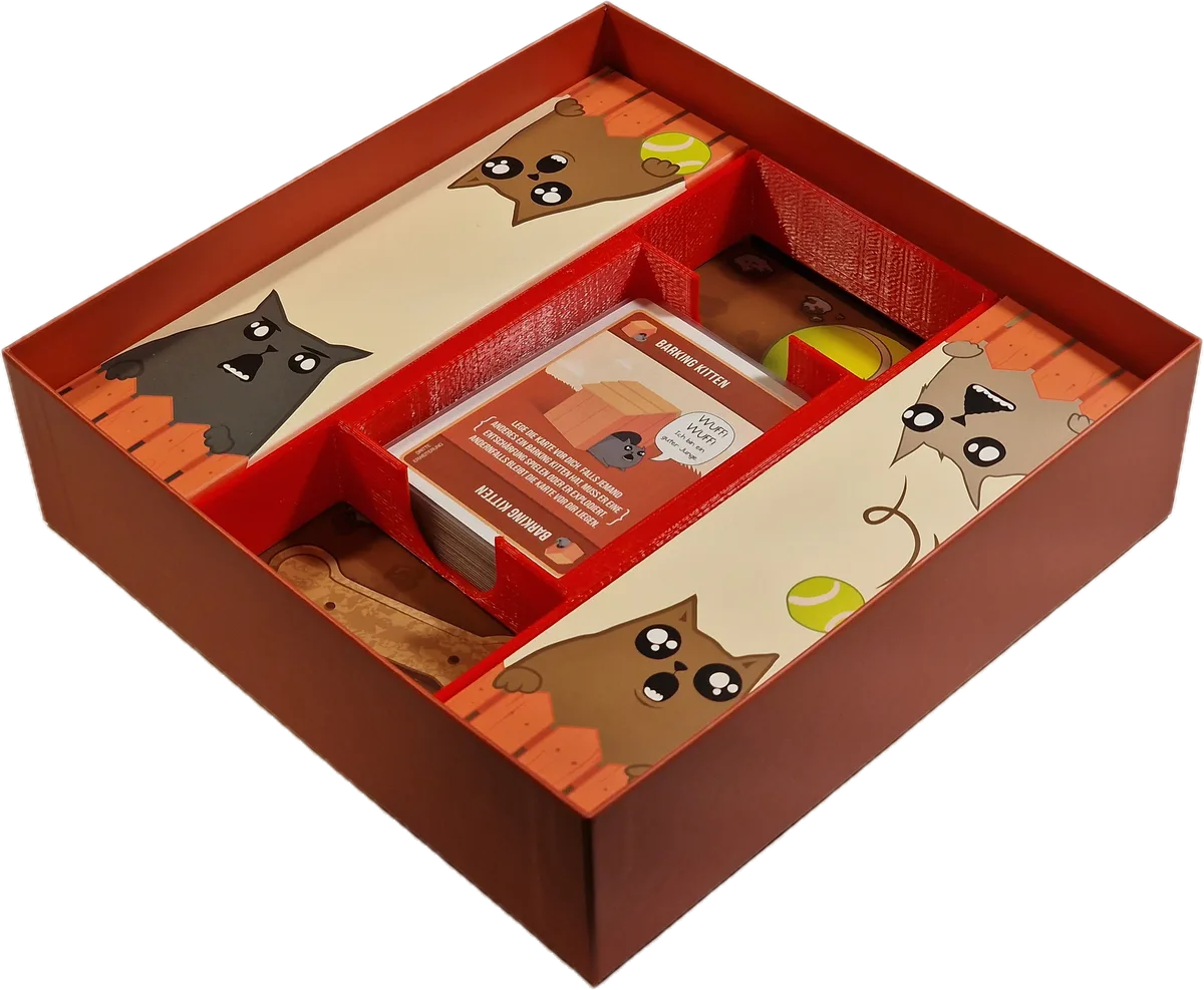 Insert for Barking Kittens (R) Box (3rd Extension of the Exploding Kittens (R) Card Games Series)