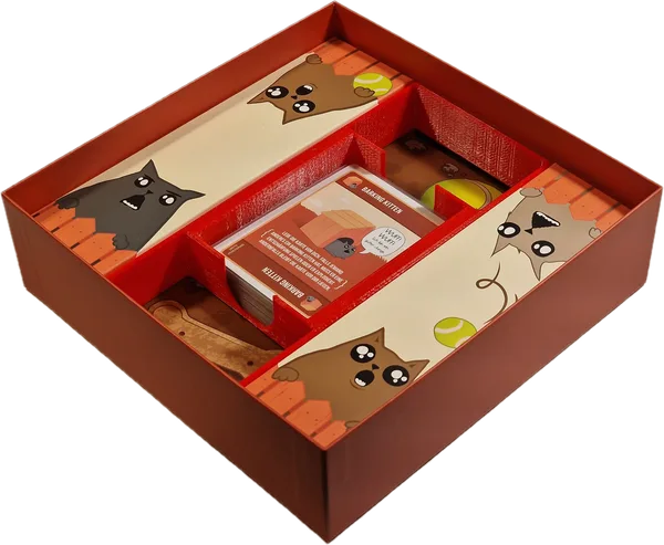 Insert for Barking Kittens (R) Box (3rd Extension of the Exploding Kittens (R) Card Games Series)