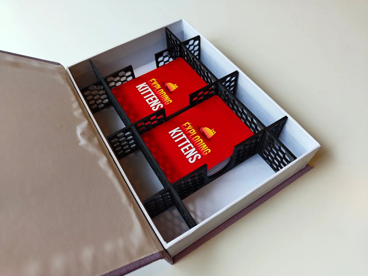 Exploding Kittens Game Book Organizer