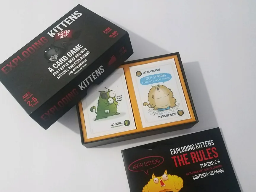 Exploding Kittens Card Organizer Box