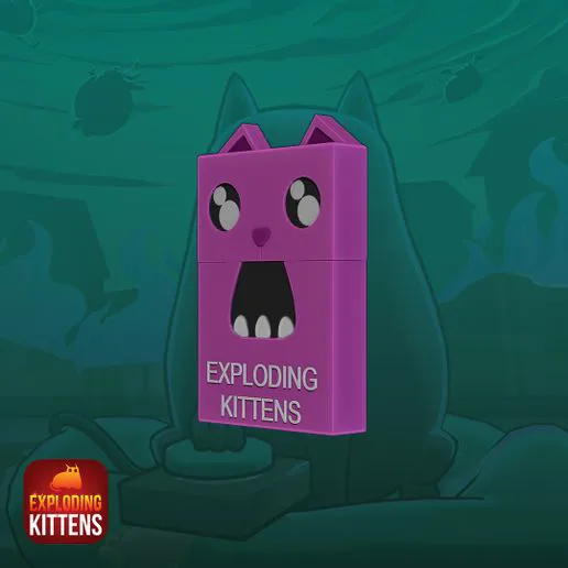 EXPLODING KITTENS - BOX FOR STORING PLAYING CARDS