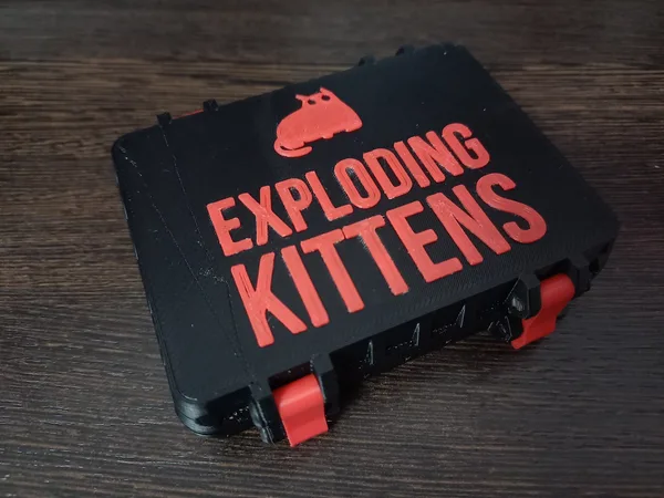 Exploding Kittens logo + QR