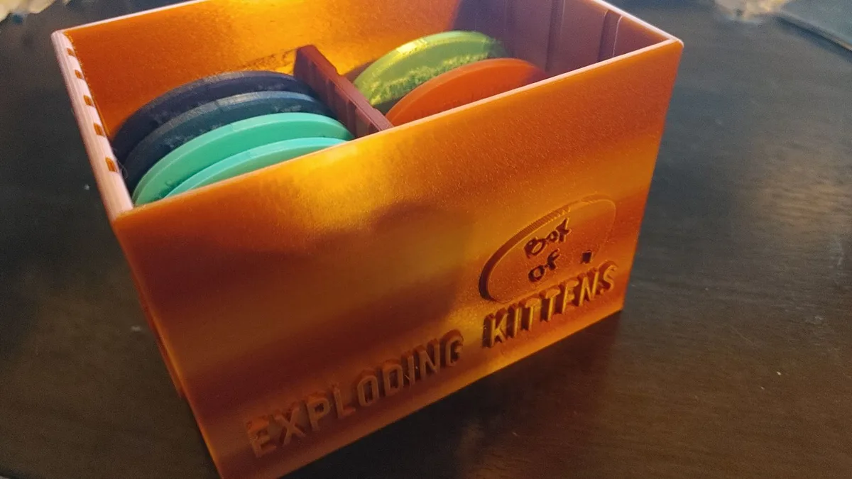 Exploding Kittens Box With Removable Dividers