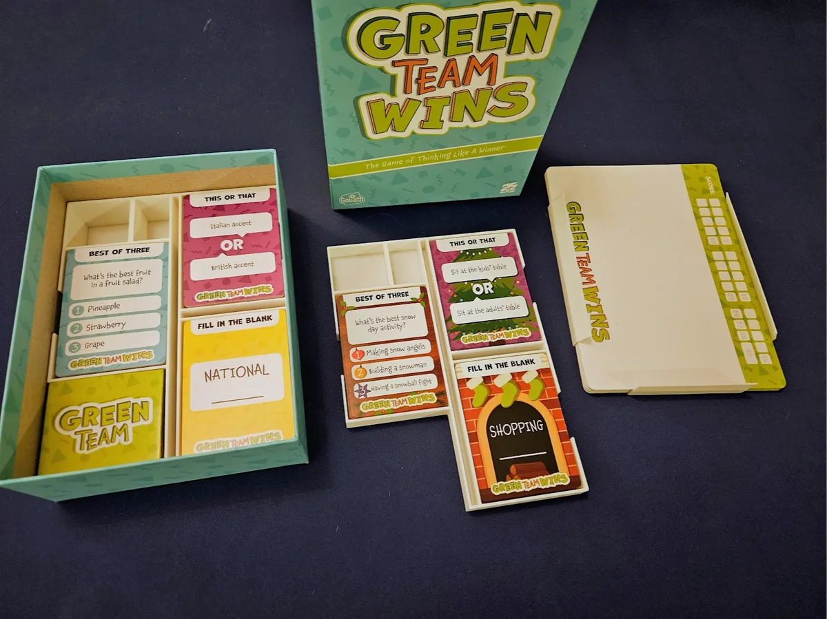 Green Team Wins - Box Organizer and Card Trays