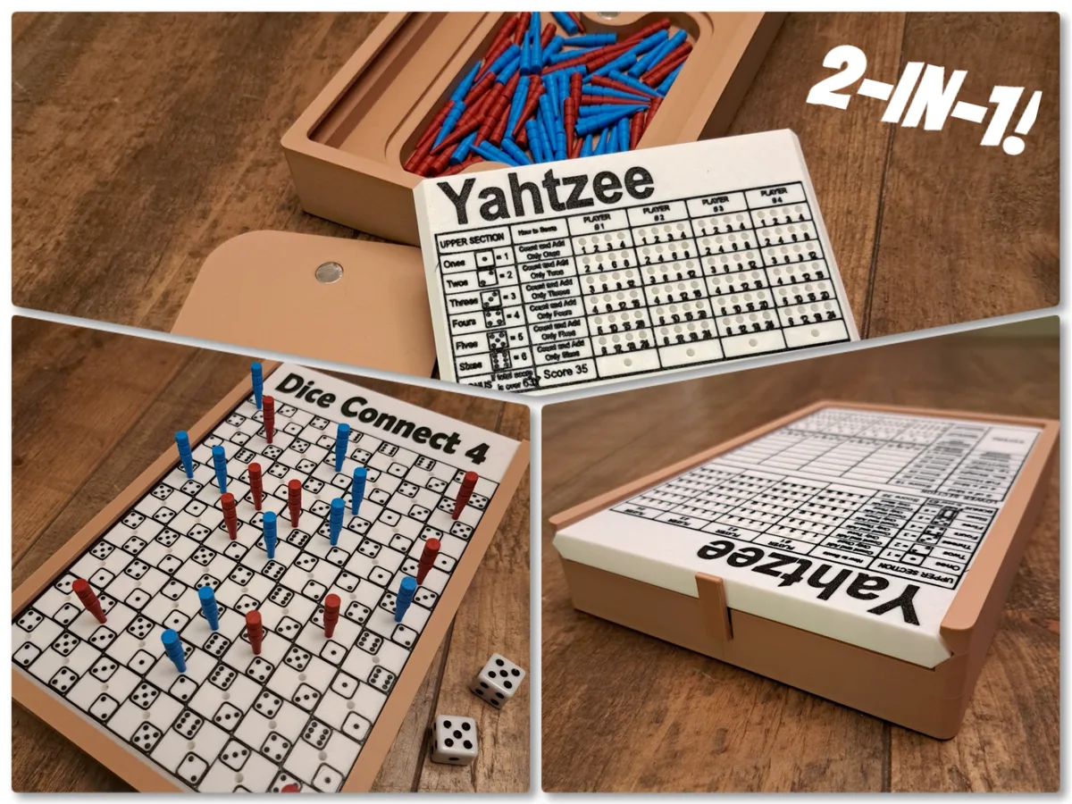 2 Games, 1 Board: Yahtzee and Dice Connect 4