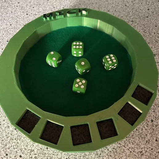 "Yahtzee" Dice Game Board