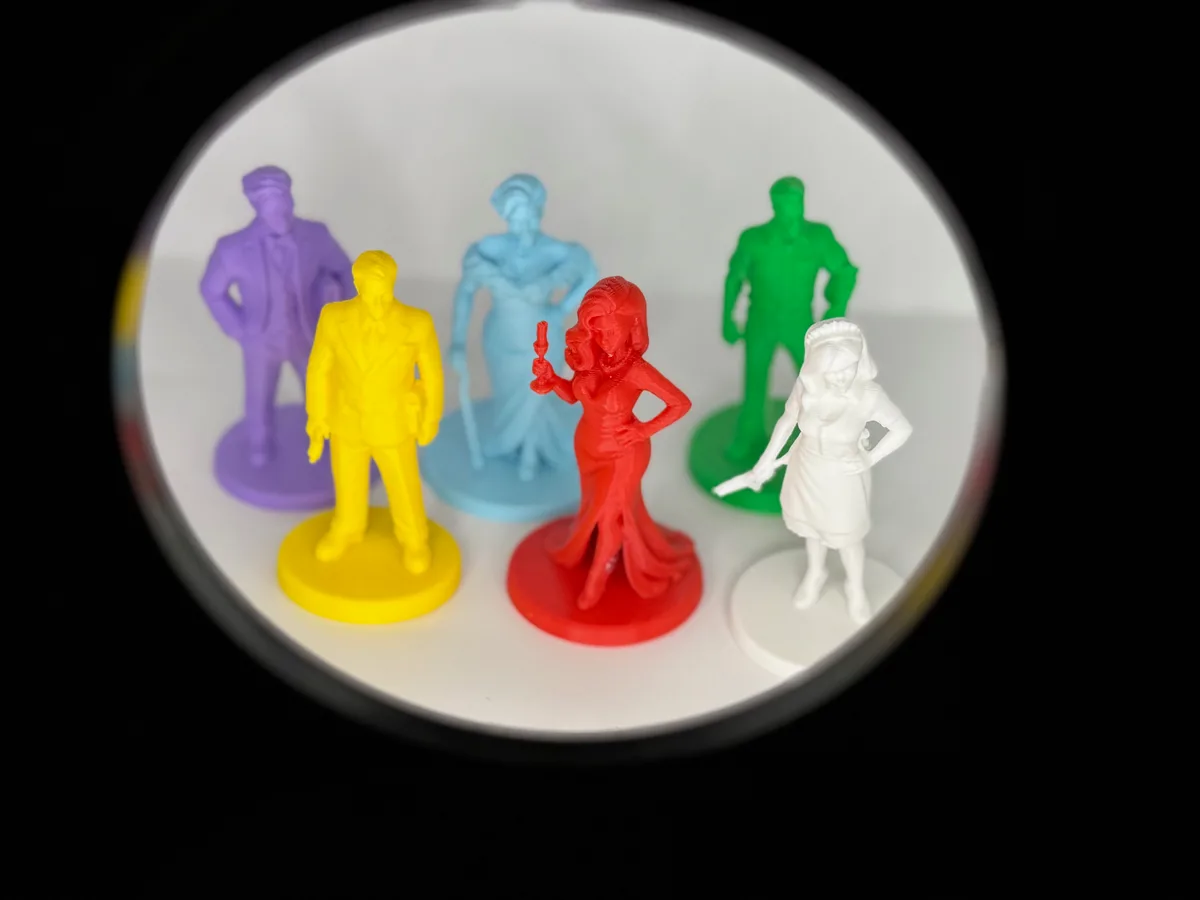 Clue Meeples as Peoples