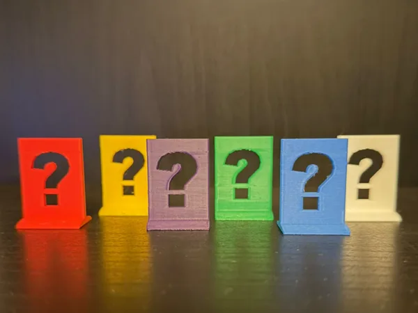 Cluedo / Clue Question Mark Tokens