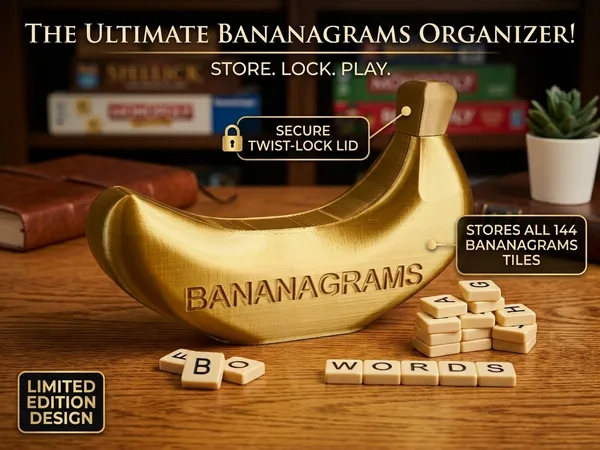 Twist-Lock Bananagrams Hard Case