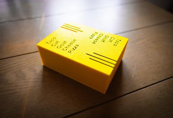Taco Cat Goat Cheese Pizza Game Card Container