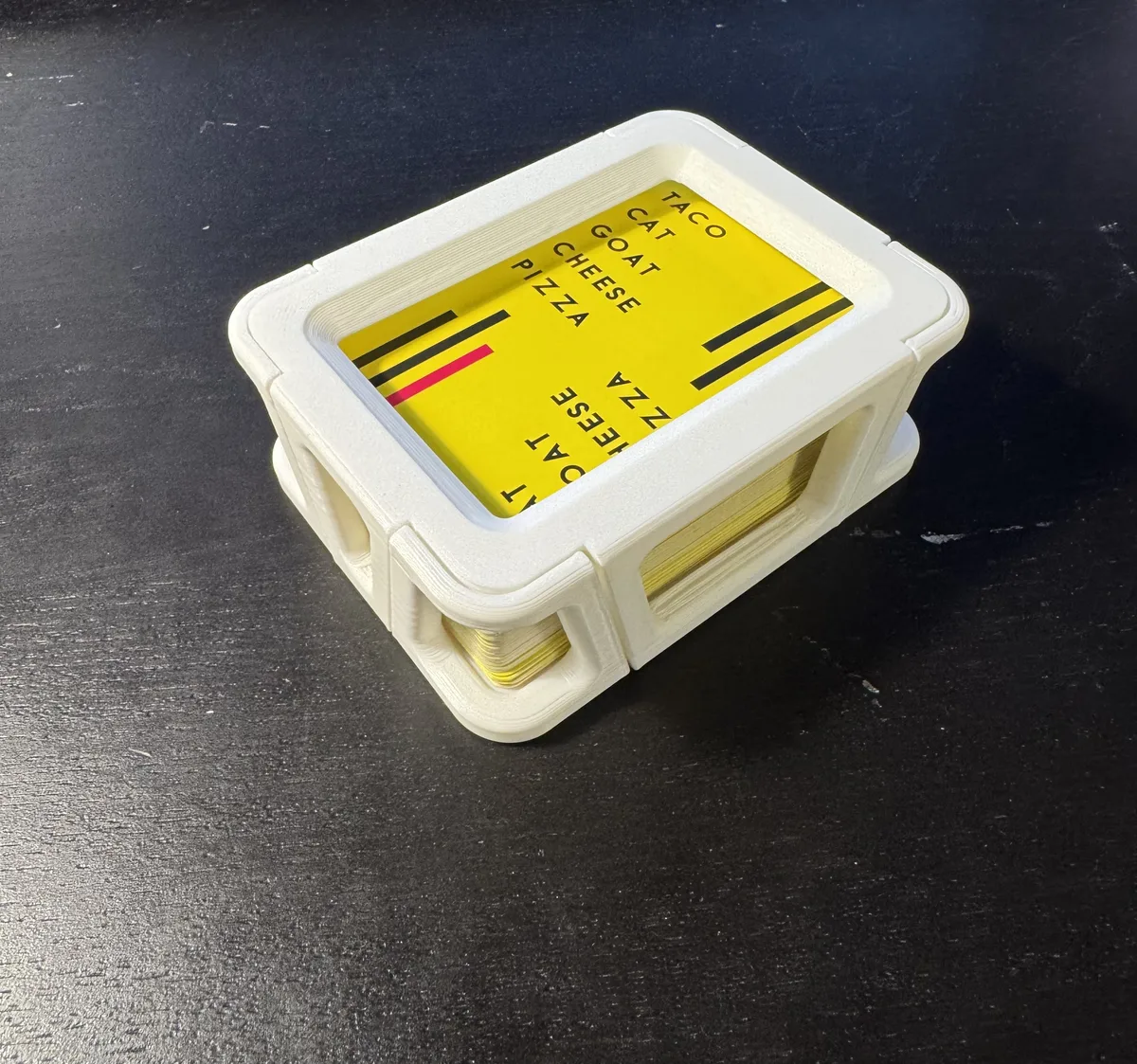 Card Game Keeper for Taco Cat Goat Cheese Pizza