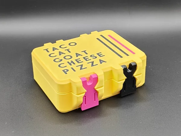 Taco Cat Goat Cheese Pizza Card Box - SnapLock