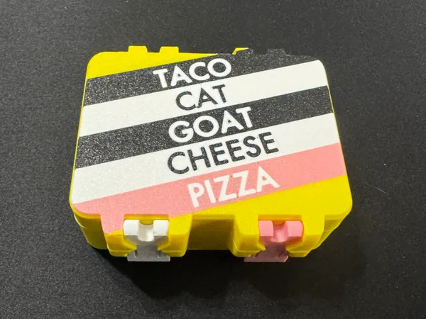 Taco Cat Goat Cheese Pizza Card Box - SnapLock