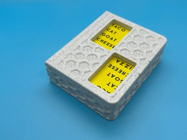 Print-in-Place Taco Cat Goat Cheese Pizza Deck Box
