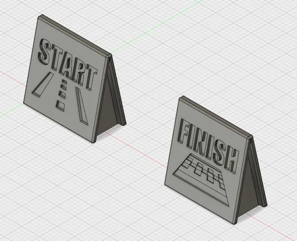 Rallyman Start and Finish Markers