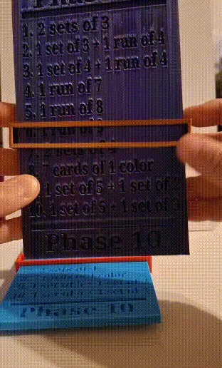 Phase 10 Phase Card with Slider