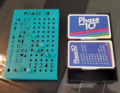 Phase 10 Playing Card Holder and Pegboard