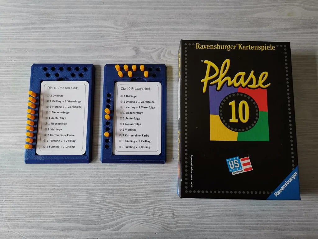 Phase 10 Memokarten Halter